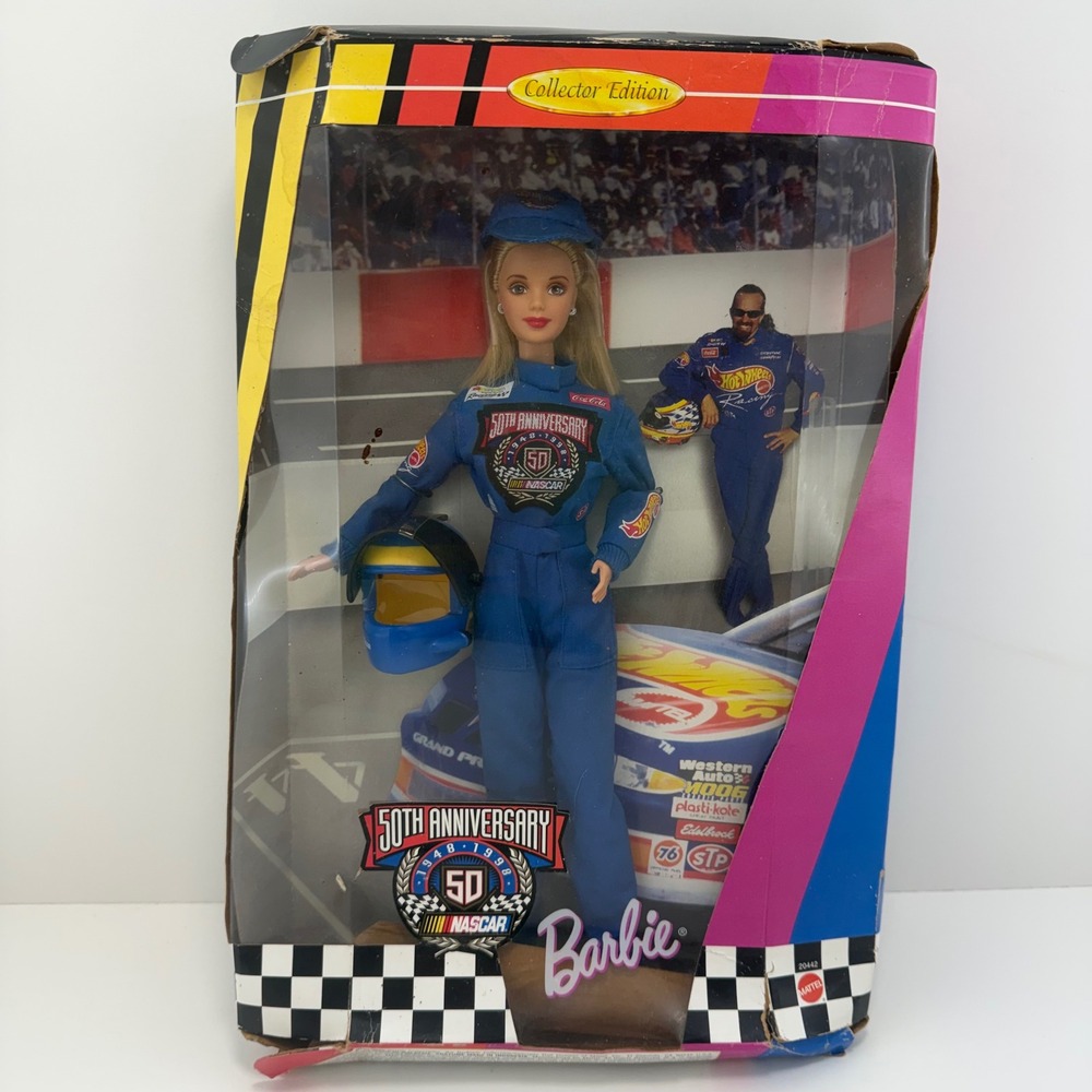 1998 NASCAR Barbie 50th Anniversary‎ Collector Edition Doll - Mattel #20442